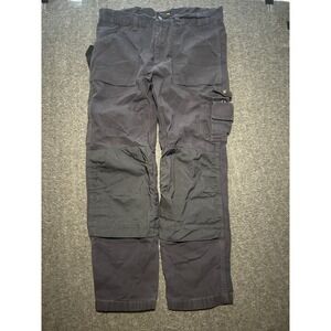 Blaklader cargo pants mens gray workwear canvas Fit 36X29 (tag 34X32)